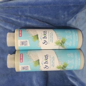 St Ives Sea Salt Pacific Kelp Exfoliating Body Wash 22 oz Each Lot Of 2